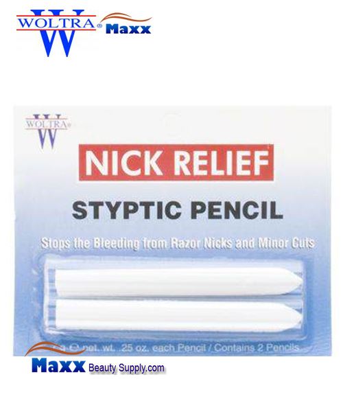Woltra Nick Relief Styptic Pencils 0.25oz - 2 Pencil